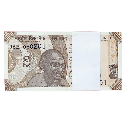 Rs 10 serial birthday packet 080201 february 8 governor shakti kant das excellent condition - Collection Bazzar