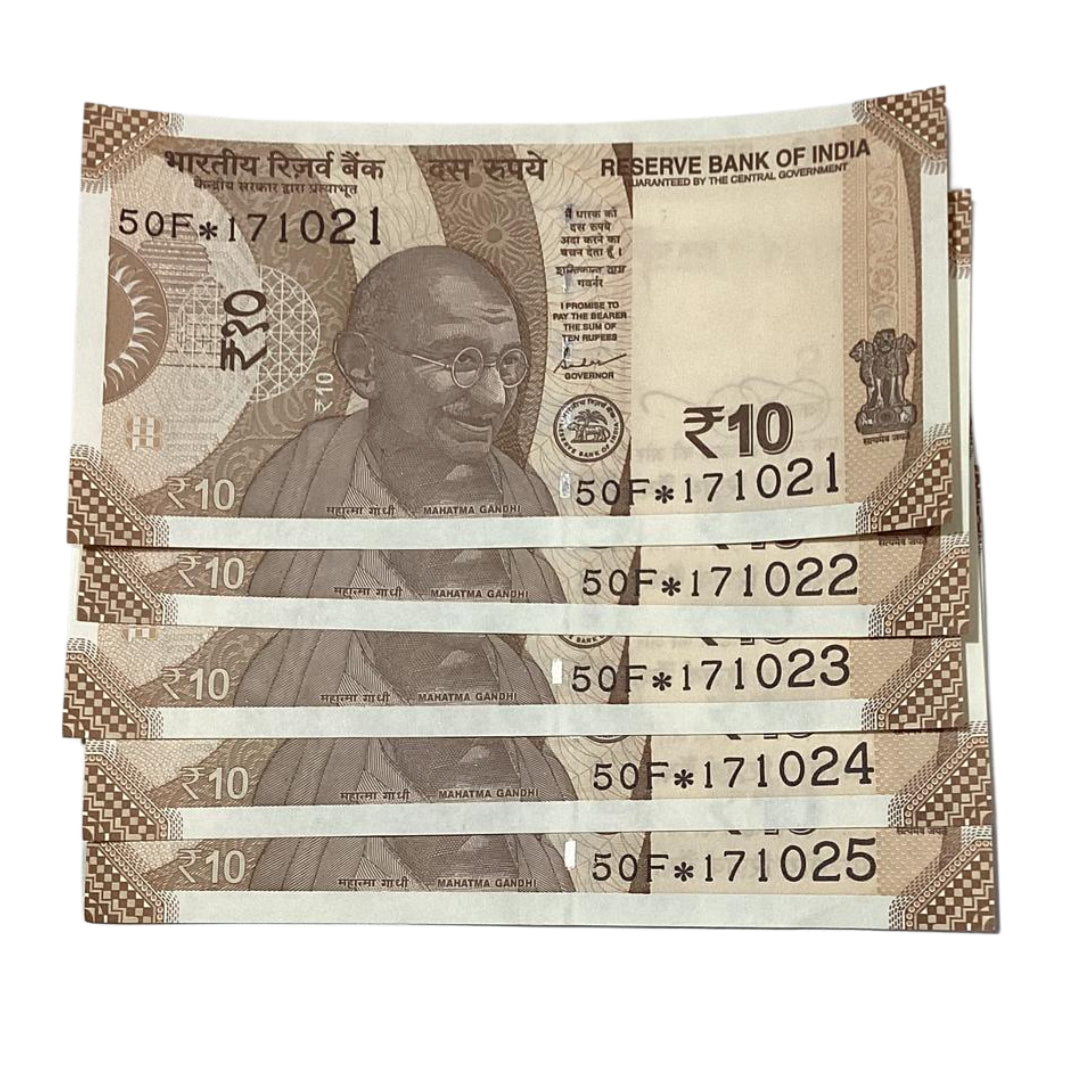 Rs 10 birthday star note october 17 different year governor shaktikant das rare collectible - Collection Bazzar