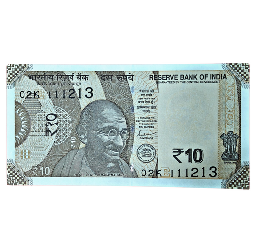 Rs 10 new birthday and ladder111213 governor shakti kant das excellent condition - Collection Bazzar