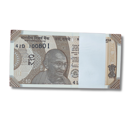 Rs 10 Birthday serial 100801 packet 10.08.01 unc  condition - Collection Bazzar