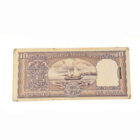 Rs 10 Black Boat Serial Packet 90 Notes Bundle Governor I G Patel - Collection Bazzar