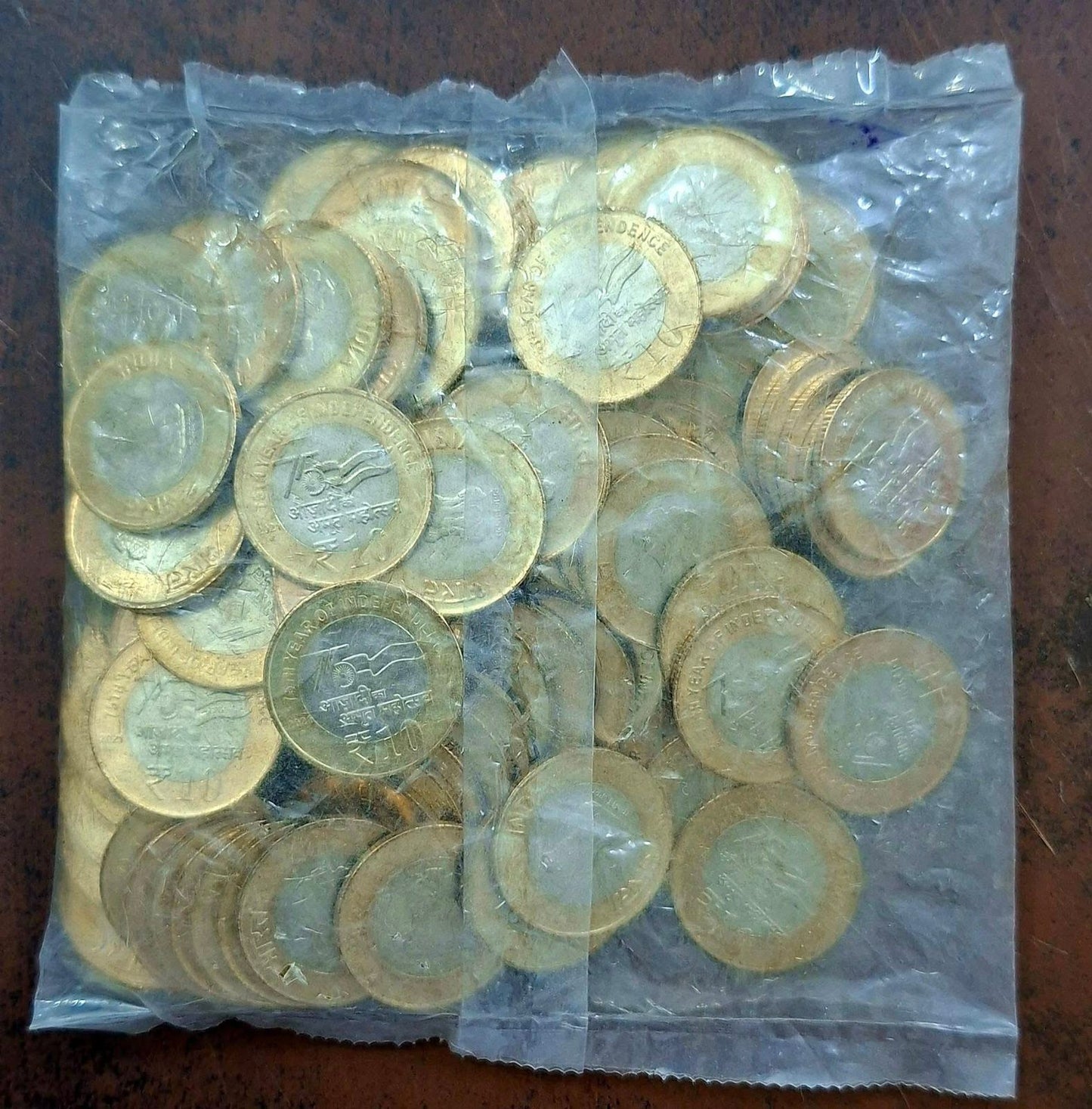 Rs 10 Coin Akam 2021 Noida Mint 100 Pieces Pouch Rare - Collection Bazzar