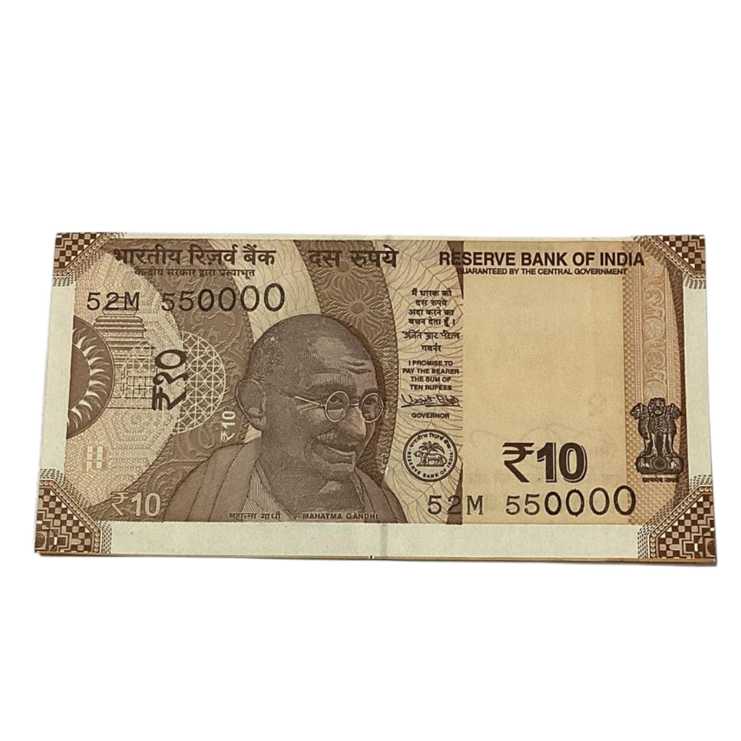 Rs 10 note 550000 fancy number governor urjit patel rare collectible - Collection Bazzar