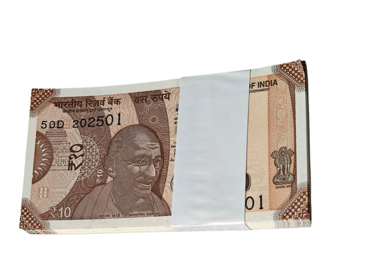 Rs 10 Note DAM CHEAP SALE ️ Most Valuable and Demanding Fresh Bundle Serial Wise 100 Notes - Collection Bazzar