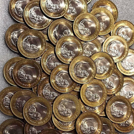 Rs 10 Maharana Pratap Scare 100 Coins Pcs Hyderabad Mint Ultra BUNC - Collection Bazzar