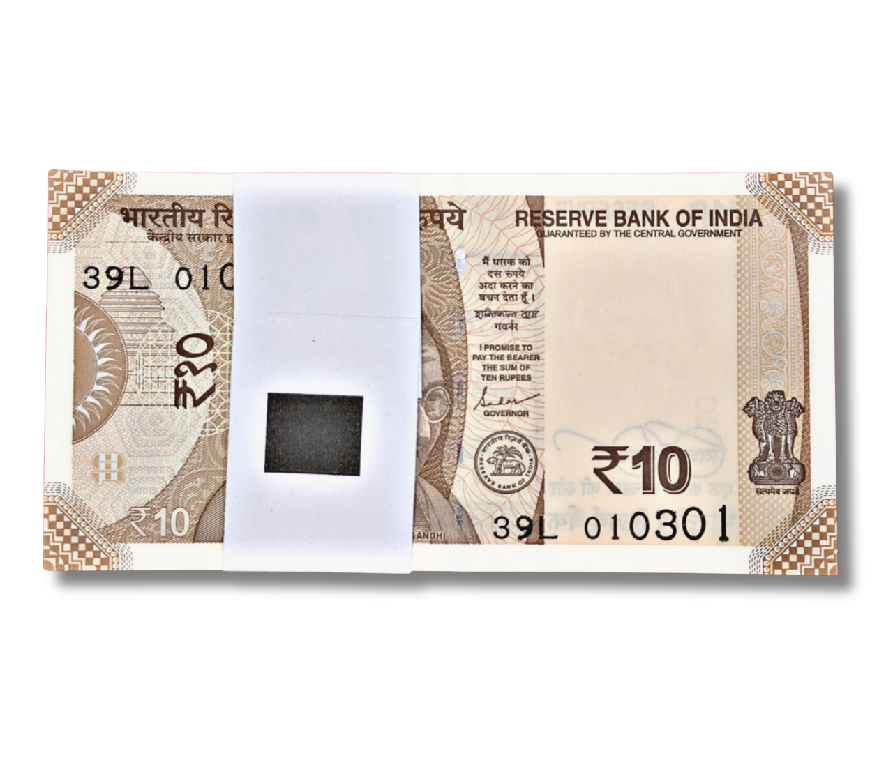 Rs 10 Note Birthday / Anniversary Note Packet – Serial 010301 | 1 March 2001 Rare Collectible - Collection Bazzar