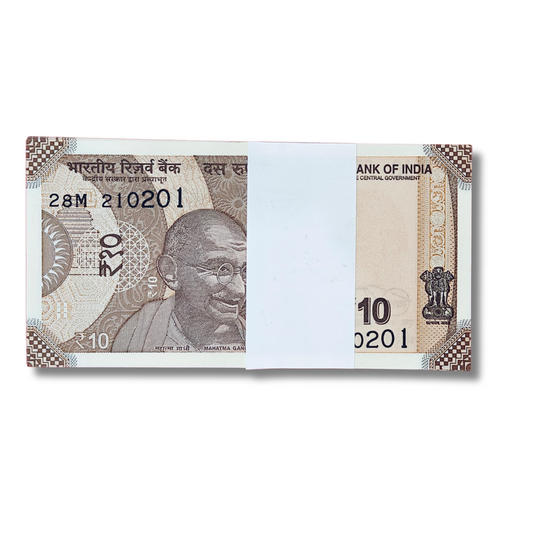 Rs 10 Note Birthday Anniversary Packet 210201 unc condition - Collection Bazzar