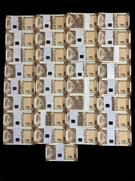 Rs 10 Note Bundle Ending 786 Each Packet ₹2100 Holy Number - Collection Bazzar