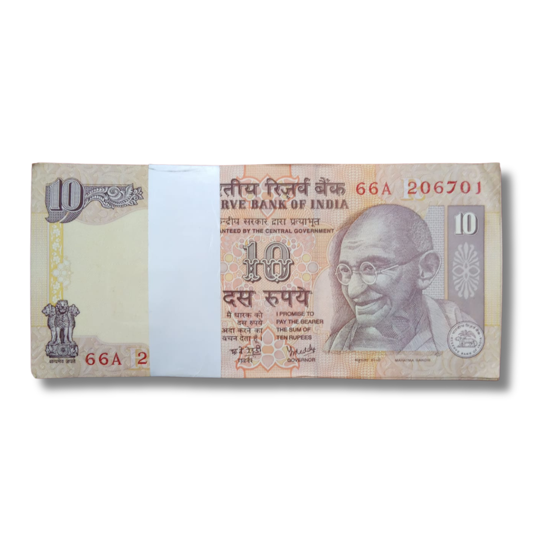 Rs 10 Note Packet 206701 Ending Included 206786 Rare Collectible - Collection Bazzar