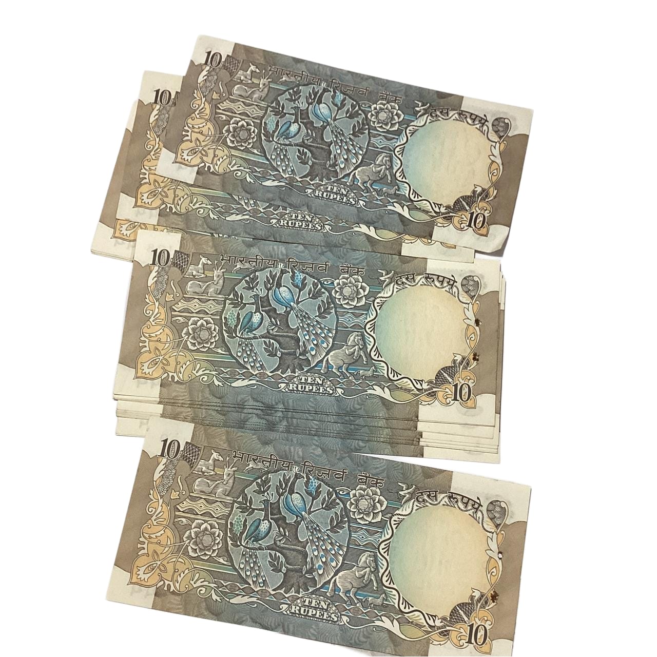 Rs 10 Note Peacock Issue Each Note 300₹ Governor S Jaganathan Rare Collectible Item - Collection Bazzar