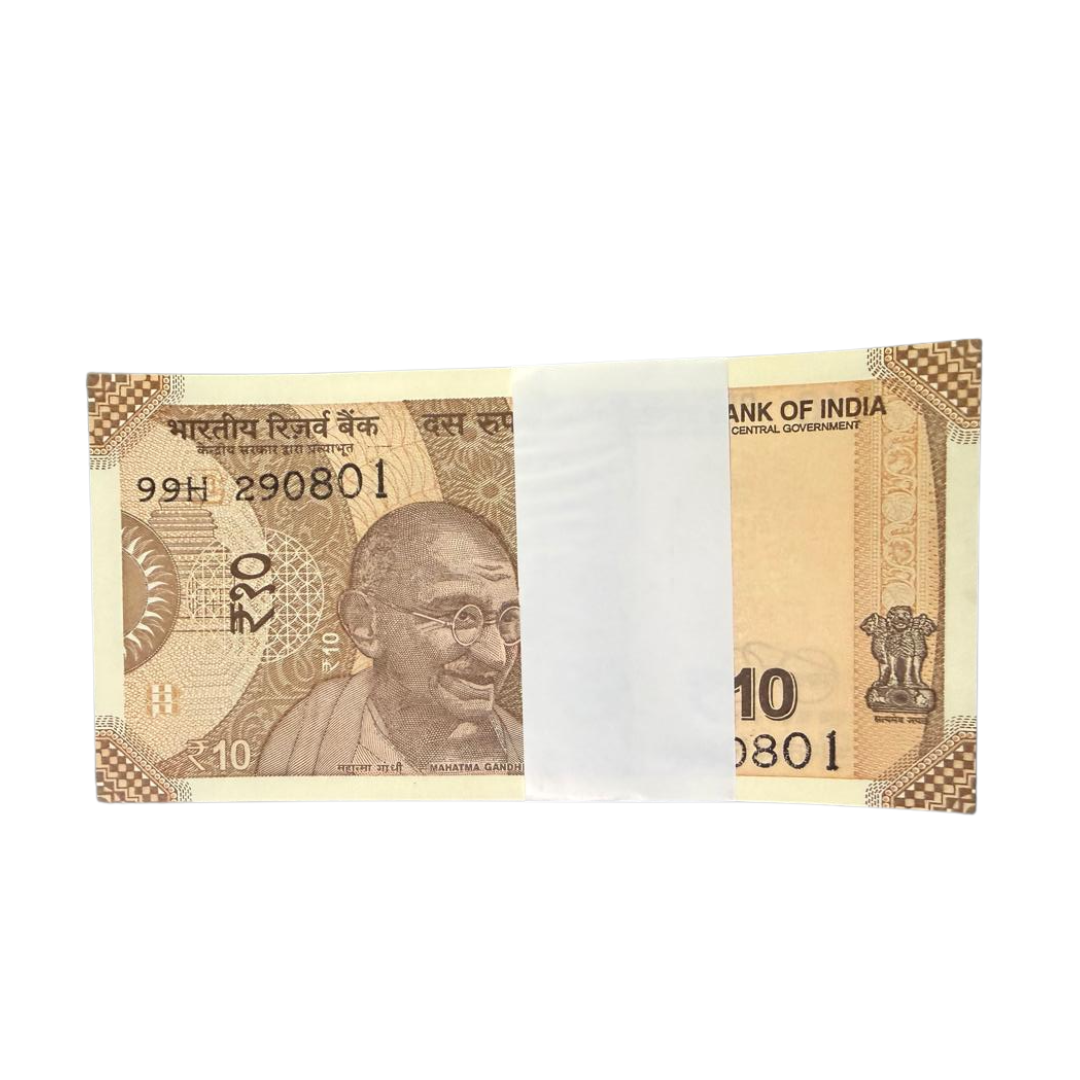 Rs 10 Note Serial 290801 Birthday Unc Condition - Collection Bazzar