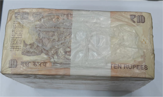 Rs 10 Note Serial 386001 | Gandhi Series RIM Issue Collectible - Collection Bazzar