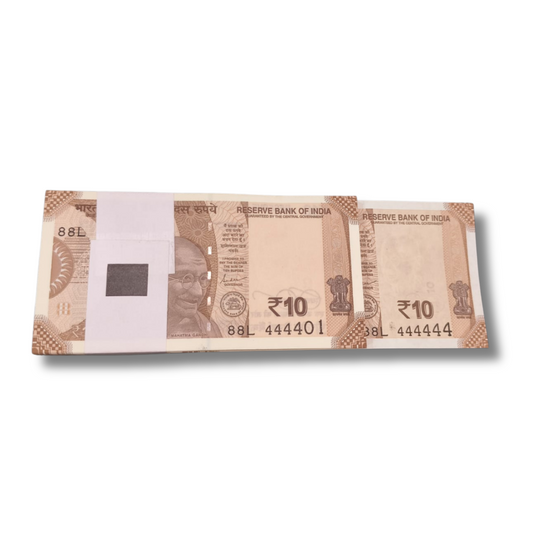 Rs 10 Note Super Fancy Note Packet 444401 with 444444 100 Notes - Collection Bazzar