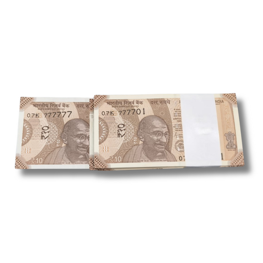Rs 10 Note Super Fancy Note Packet 777701 with 777777 100 Notes - Collection Bazzar
