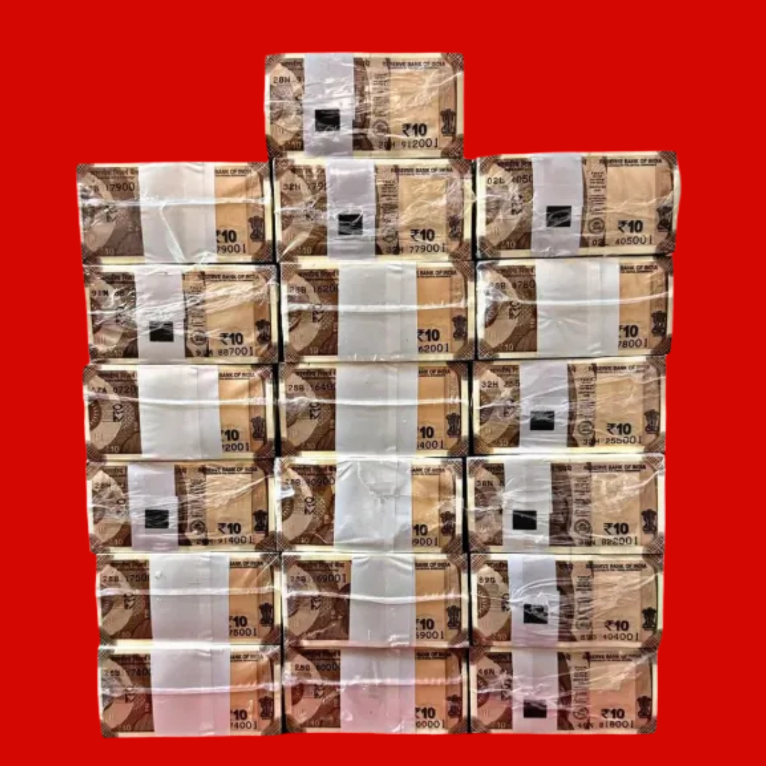 Rs 10 Notes Sealed Rim of 1000 Notes (10 Packets) UNC Collectible - Collection Bazzar