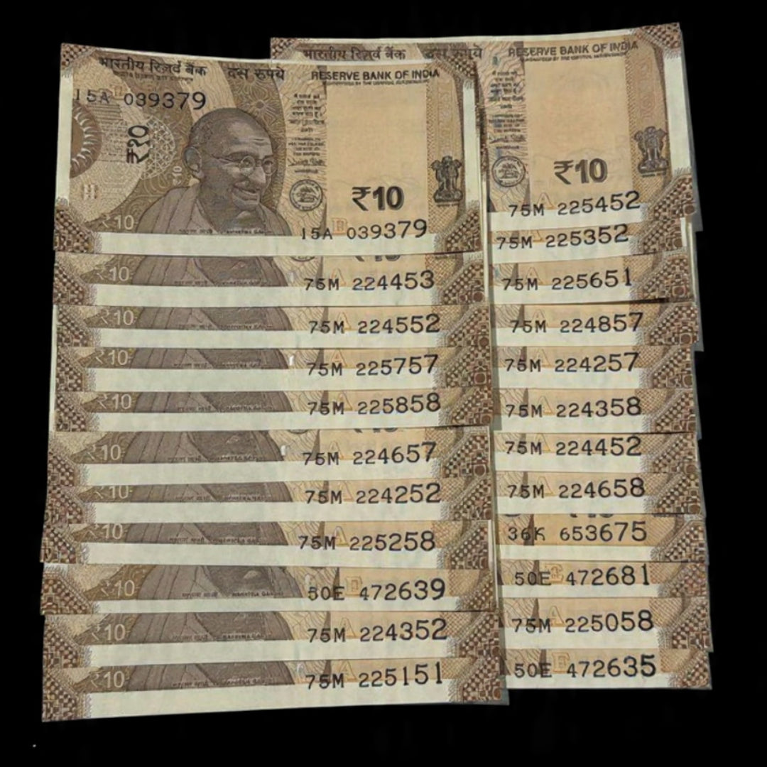 Rs 10 Number Shifting Error Numbers  Each Note Price - Collection Bazzar
