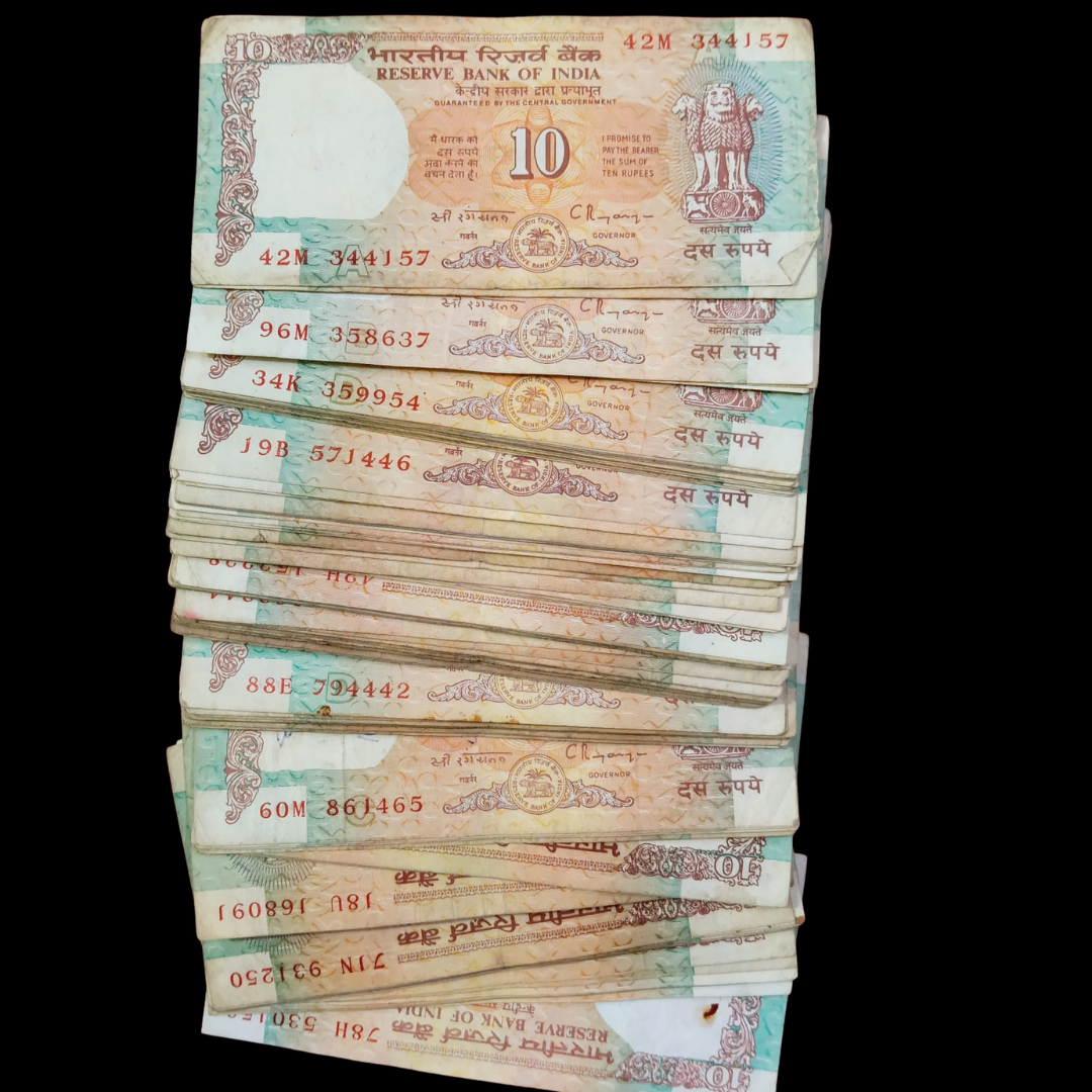Rs 10 Old Shalimar 100 Note Lot Loose good condition  Rare item - Collection Bazzar