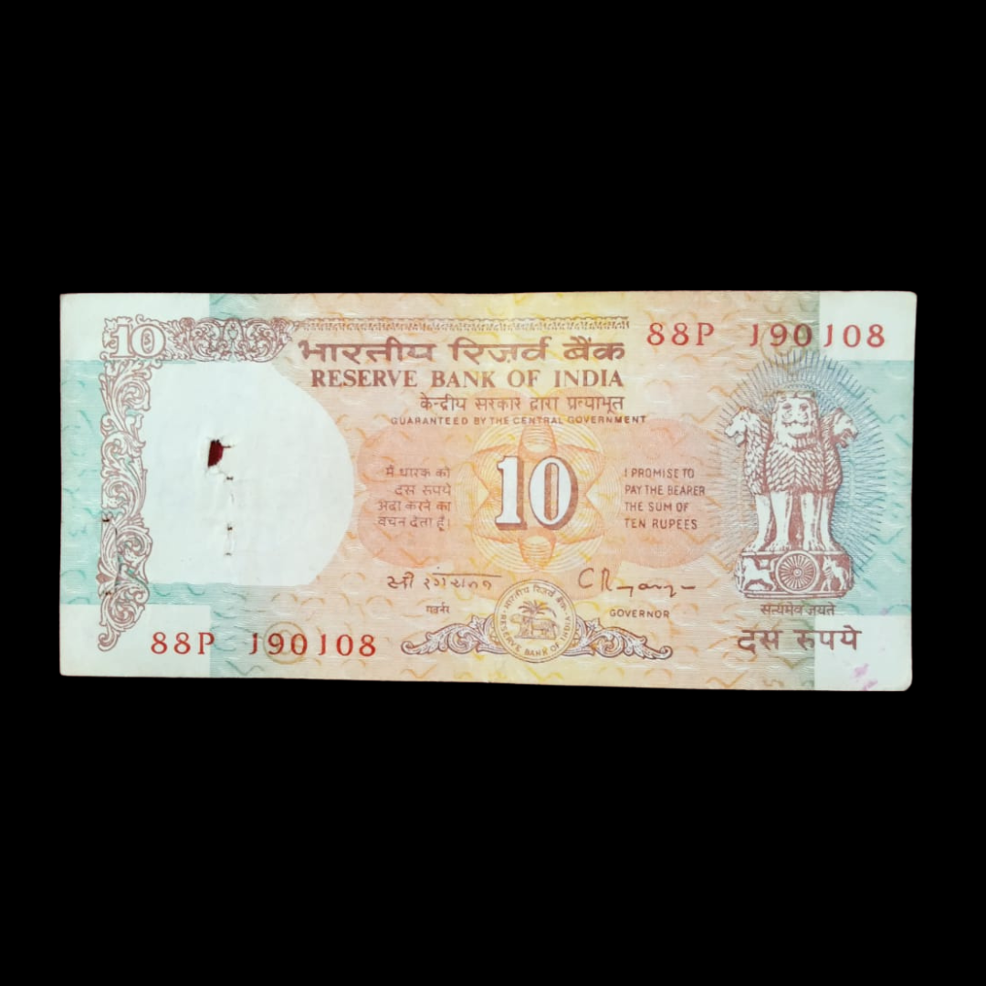Rs 10 Old Shalimar Birthday &  Anniversary Note 190108 Rare item 19 oct 2008 - Collection Bazzar