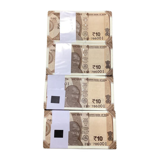 Rs 10 Note Packet Serial 786001 | Starting 786 Holy Number | each packet price 100 Notes - Collection Bazzar