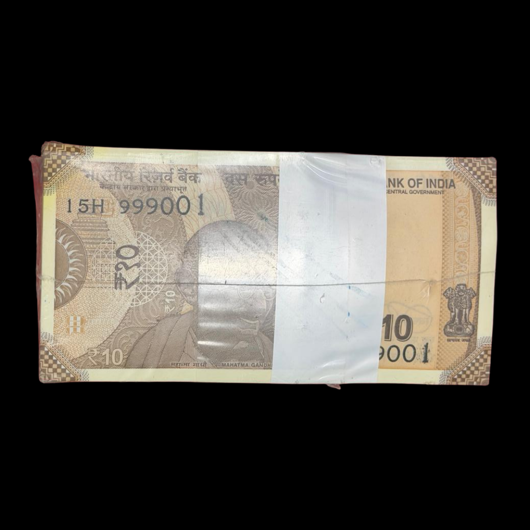 Rs 10 RIM Packet 999001 - 1000000 Included All Solid 999999 Rare - Collection Bazzar