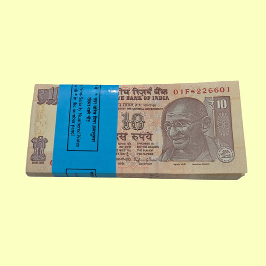 Rs 10 Note Star Packet Serial 226601 Include 226687 Reverse 786 Number Rare Collectible - Collection Bazzar