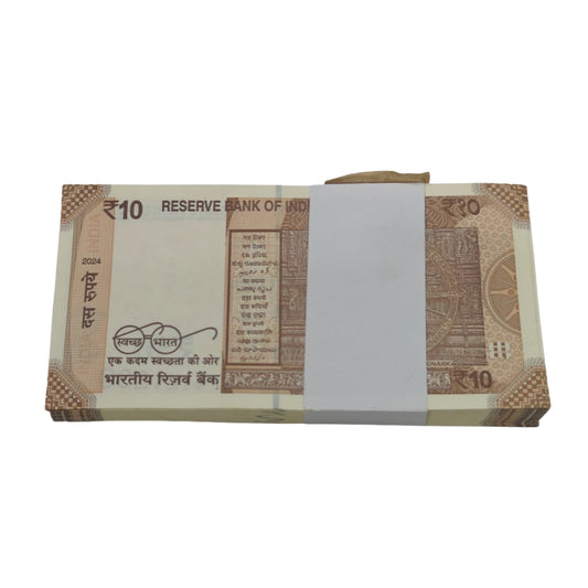 Rs 10 Note Star Packet Serial 121101 Included Triple 121121 Number Rare Collectible - Collection Bazzar
