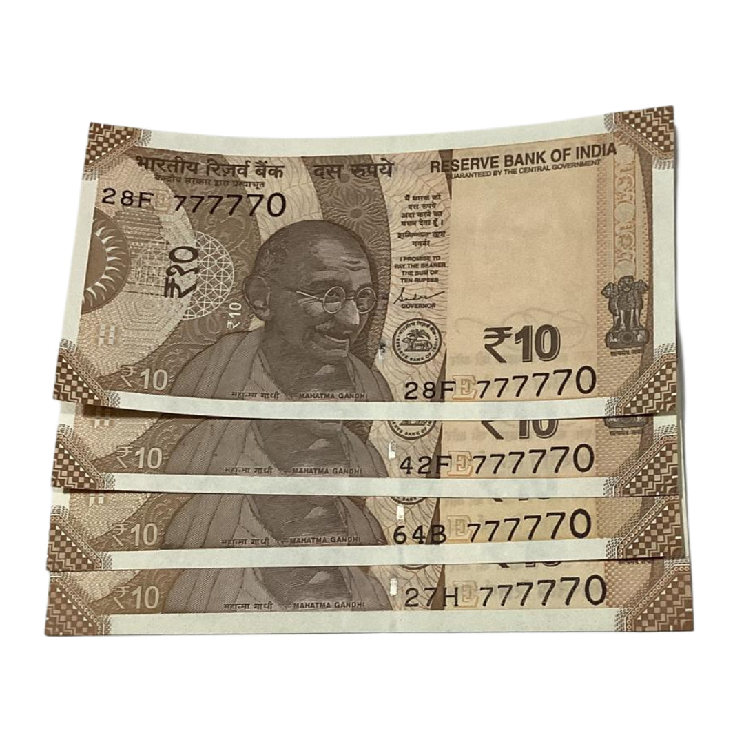 Rs 10 all seven missing zero governor shaktikant das rare collectible - Collection Bazzar