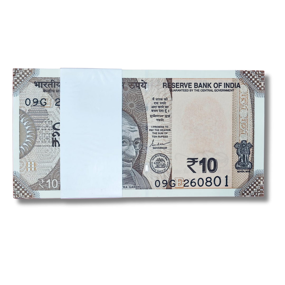 Rs 10 birthday anniversary 260801 date 26.08.01 gem unc condition - Collection Bazzar