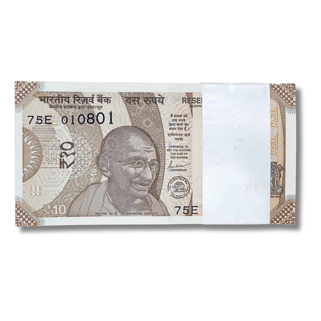 Rs 10 birthday serial packet 010801 august 1  unc  condition - Collection Bazzar