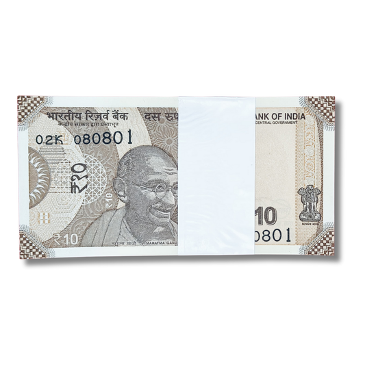 Rs 10 birthday serial packet 080801 august 8 with 080808 tripling  unc  condition - Collection Bazzar