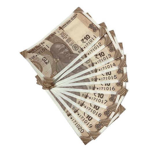 Rs 10 birthday star notes 17 october  governor shaktikant das rare collectible - Collection Bazzar