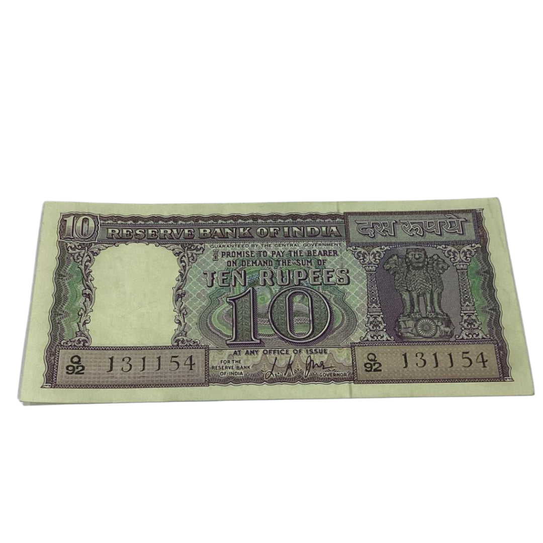 Rs 10 diamond birthday note 131154 | november 13 governor l k jha  rare collectible - Collection Bazzar