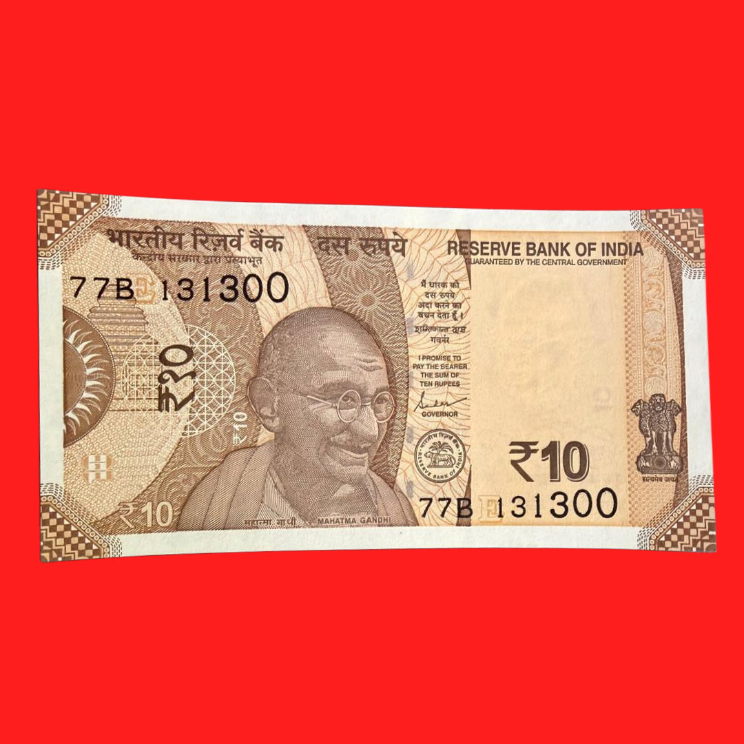 Rs 10 fancy number note 131300 - Collection Bazzar