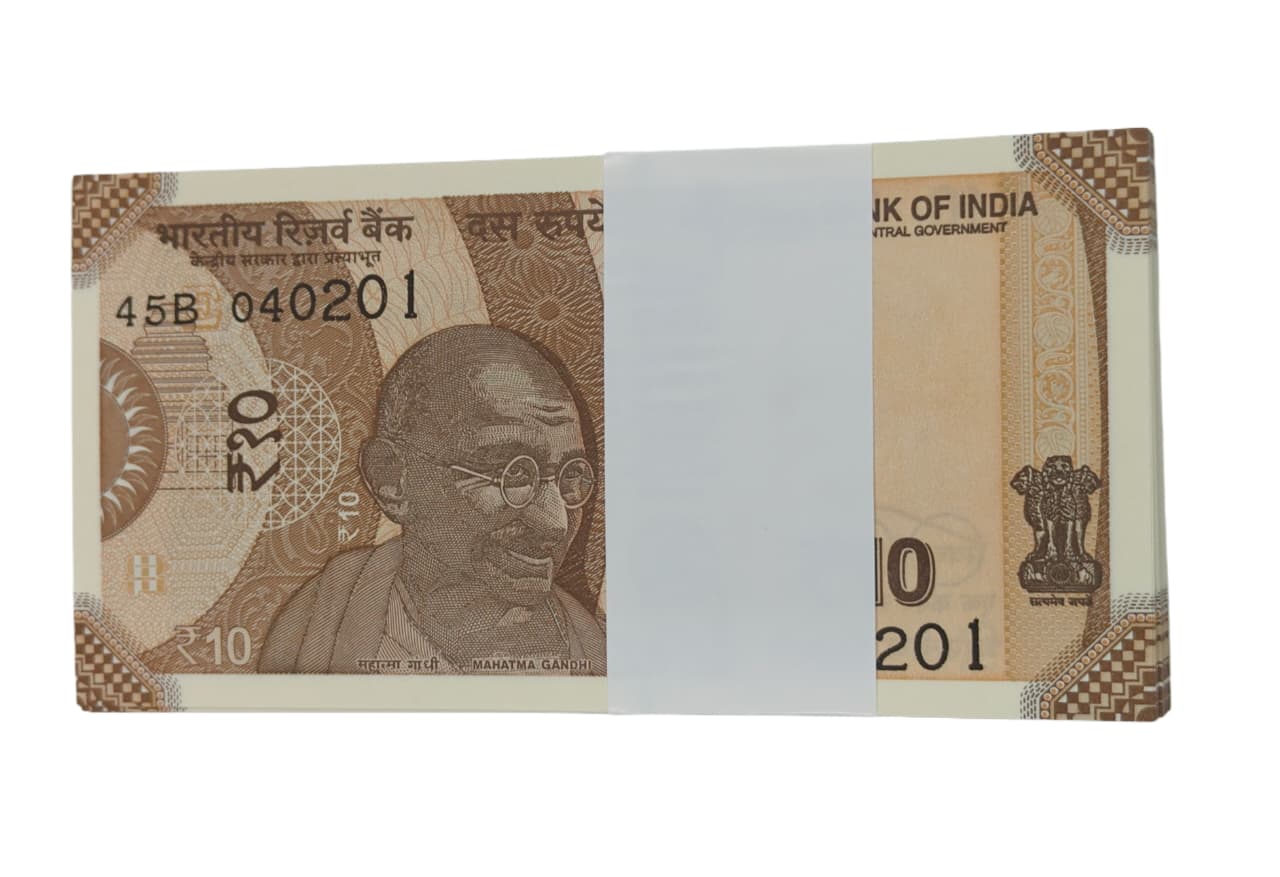 Rs 10 note birthday packet 040201  04 February rare collectable - Collection Bazzar
