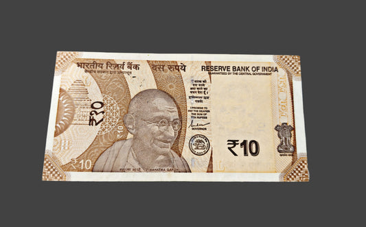 Rs 10 note extremely rare without number gem unc condition - Collection Bazzar