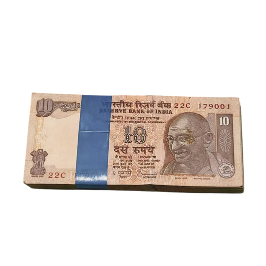 Rs 10 note packet 179001 governor subbarao unc condition rare collectible - Collection Bazzar