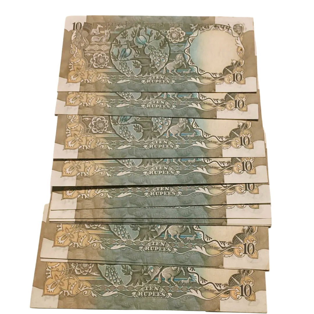 Rs 10 old Peacock Issue Rare Governor MM SINGH notes Each note for 250 - Collection Bazzar
