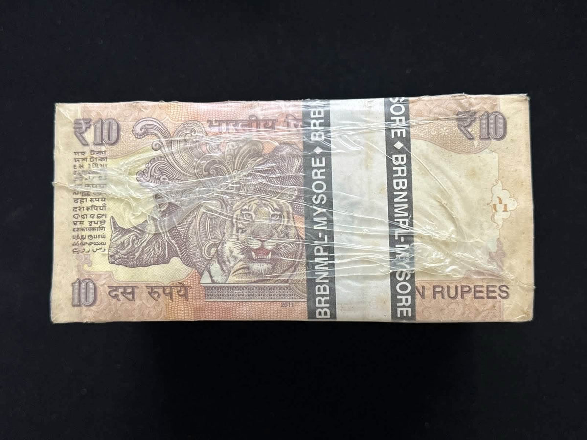 Rs 10 old note rim 786001 1000 note sirial note rbi seel pack govr D subarav rare - Collection Bazzar
