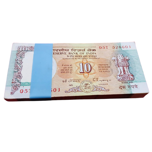 Rs 10 old shalimaar issue serial packet 528601-700 C rangrajan rare - Collection Bazzar