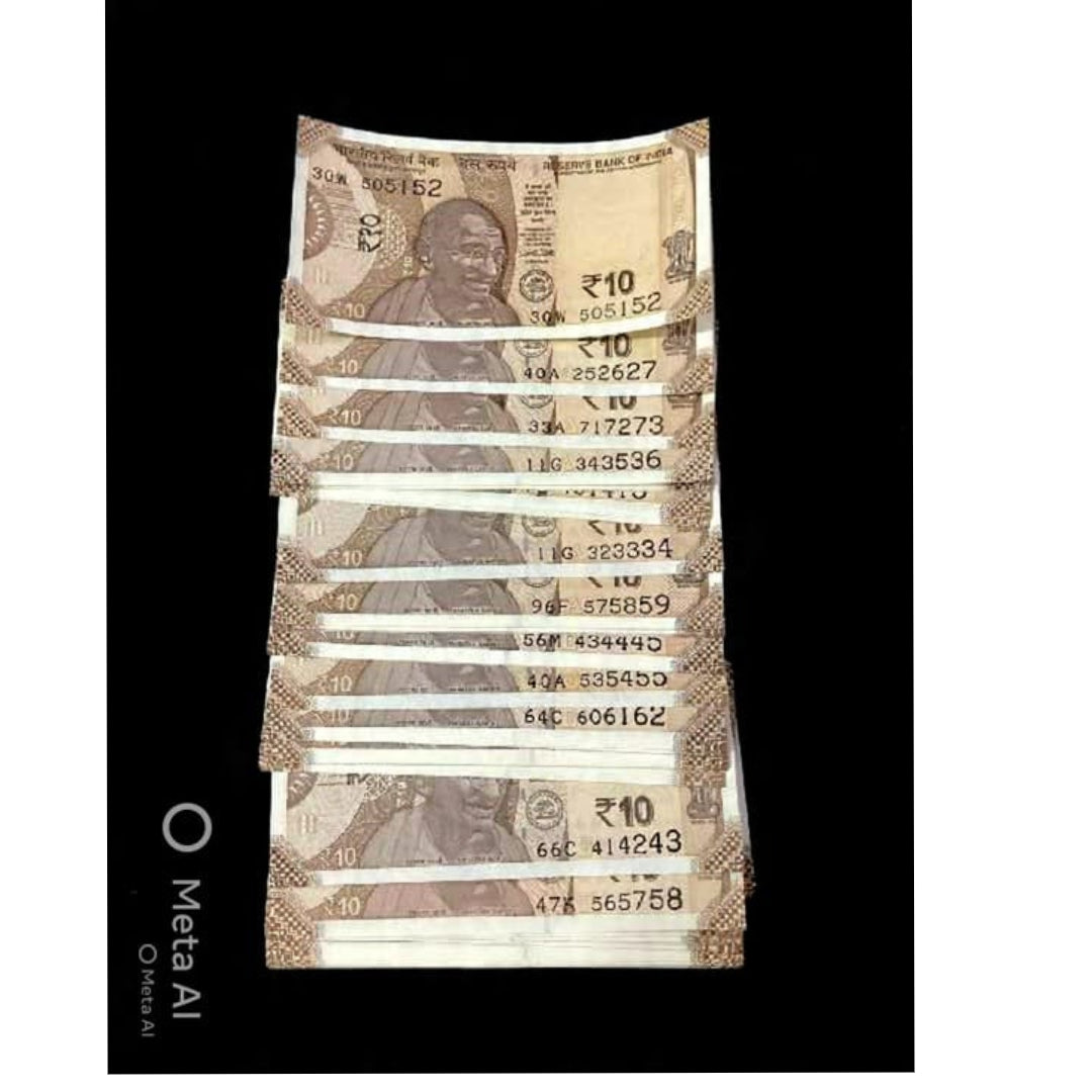 Rs 10 running serial number lot collectible 20 pics lot - Collection Bazzar