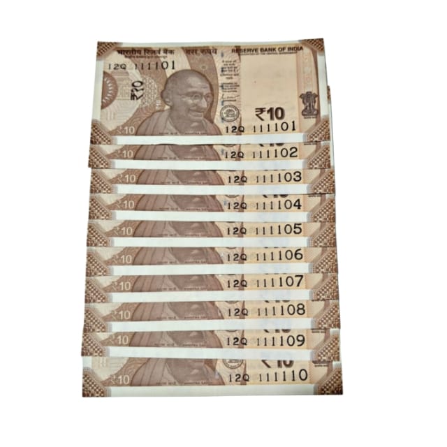 Rs 10 semi fancy set 111101-111110 collectible - Collection Bazzar