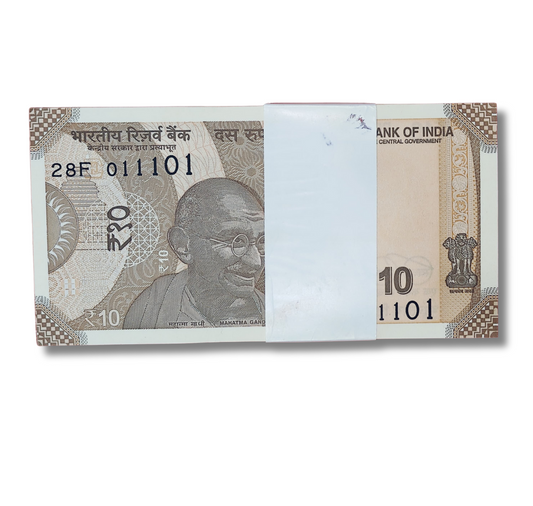 Rs 10 serial Birthday packet 011101 November 1 Unc condition - Collection Bazzar