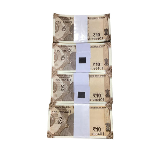Rs 10 Note Packet Serial 786401 Starting Holy Number 786 - 786420 Rare | each packet price 2700₹ - Collection Bazzar