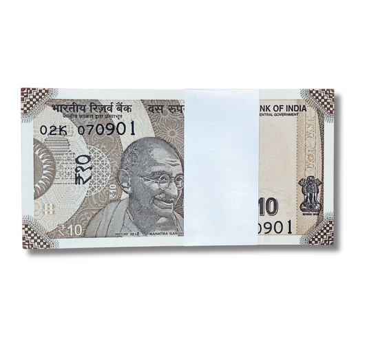 Rs 10 serial birthday 070901 september 7 unc  condition - Collection Bazzar