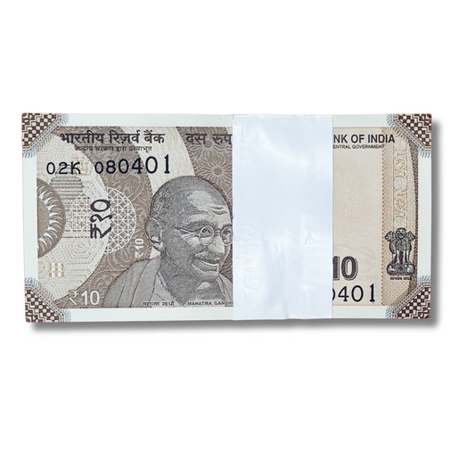 Rs 10 serial birthday packet 080401 april 8 unc  condition - Collection Bazzar