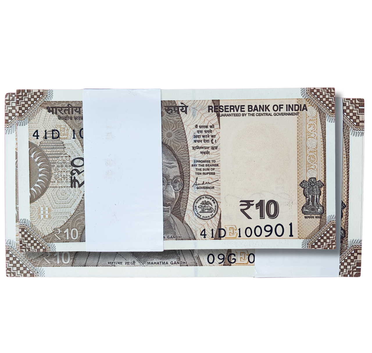 Rs 10 serial birthday packet 100901 with 1000 number unc  condition - Collection Bazzar
