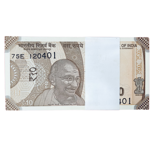 Rs 10 serial birthday packet 120401 april 12 unc  condition - Collection Bazzar