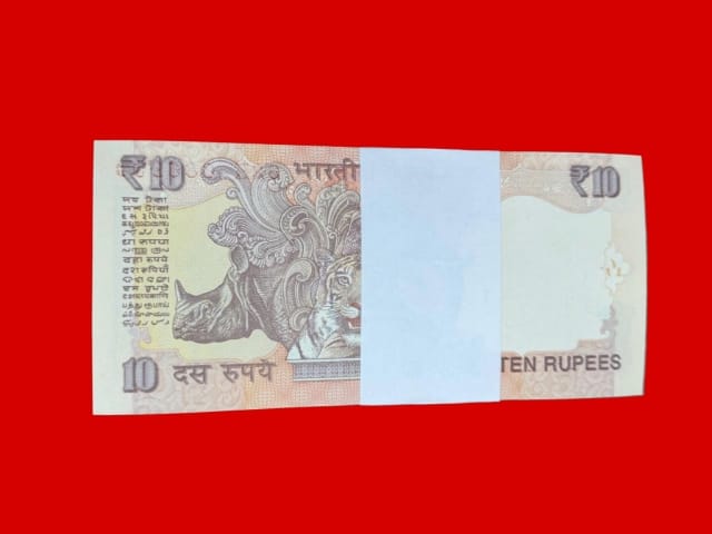 Rs 10 serial packet 386601 governor Raghuram rajan - Collection Bazzar