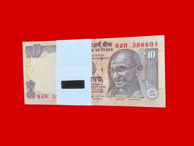 Rs 10 serial packet 386601 governor Raghuram rajan - Collection Bazzar