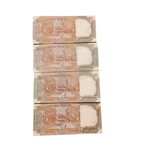 Rs 10 shalimar issue 100 notes given for 3000 mix governor collectible - Collection Bazzar